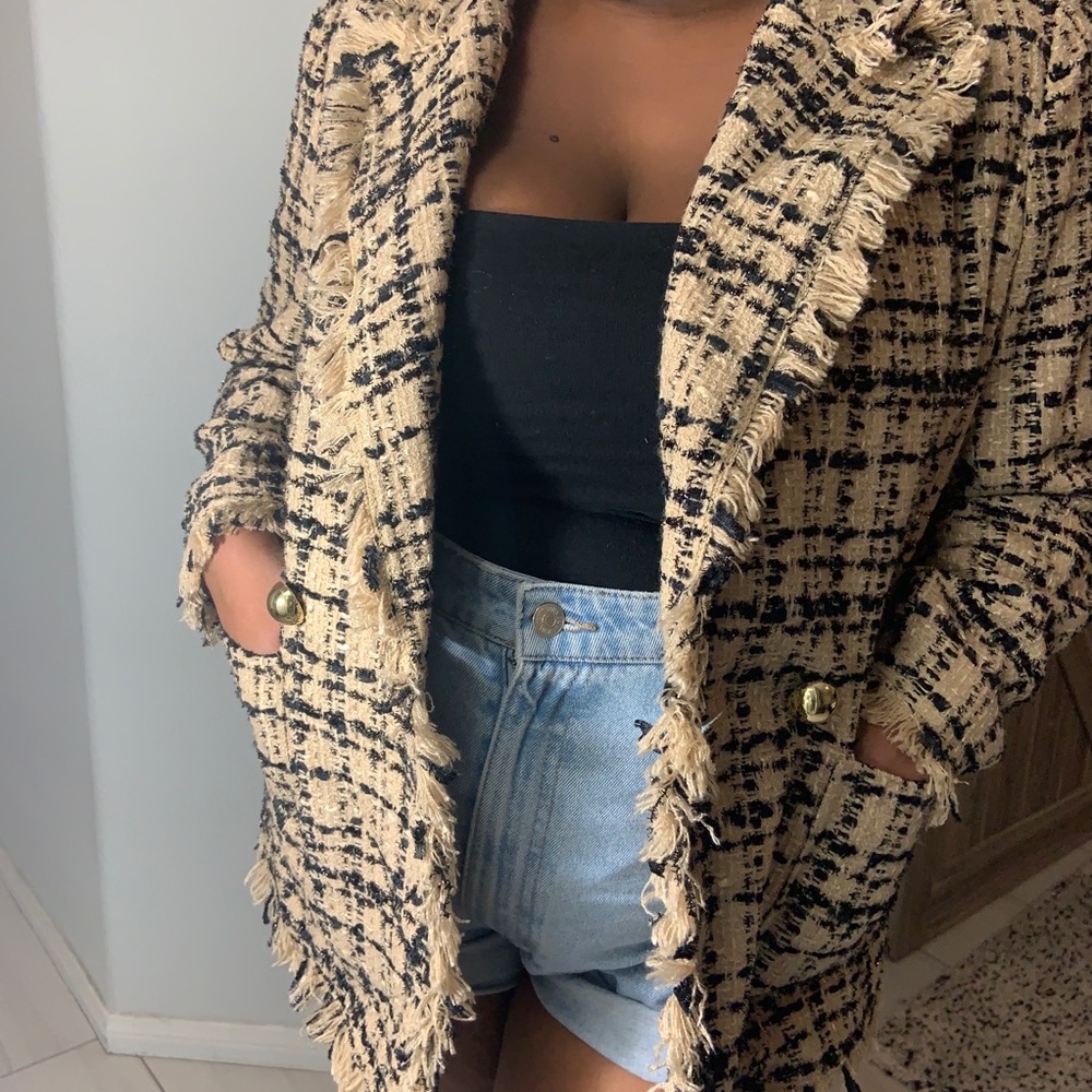 Kate Spade Bicolor Tweed Blazer